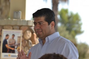 State Senate candidate Luis Chavez joined Renteria in Lemoore on Saturday to field questions.